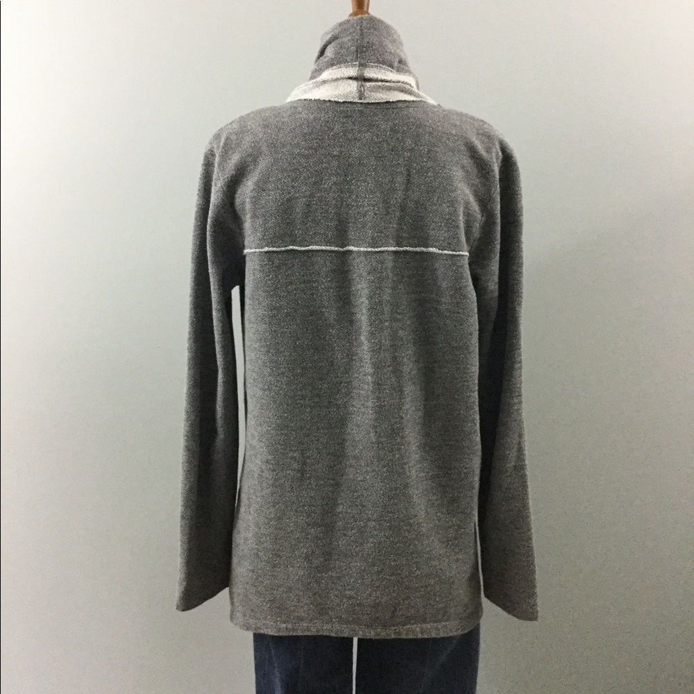 JACK French Terry Gray Cardigan Size S - Picture 6 of 7